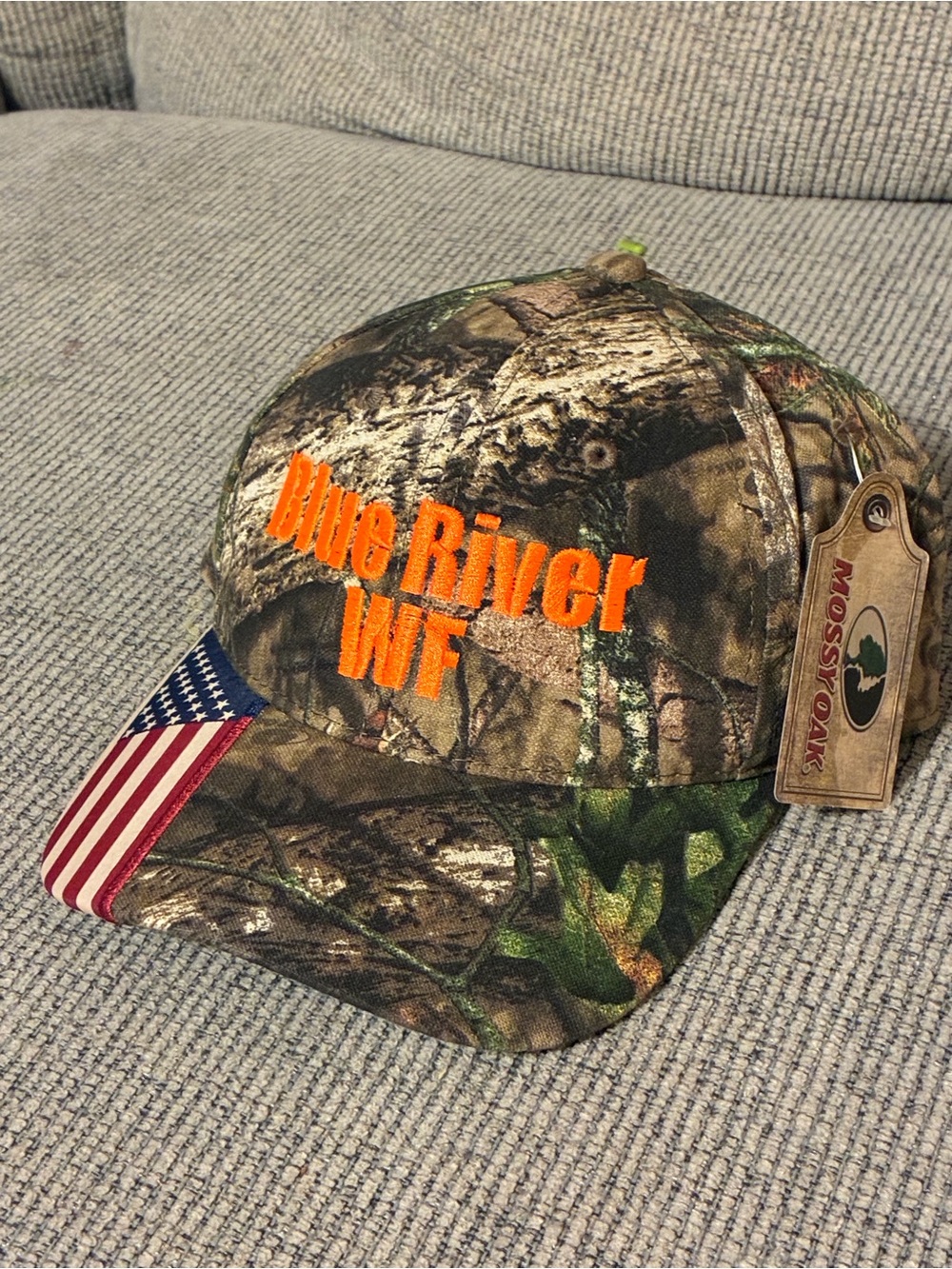 Mossy Oak Blue River Wildlife Foul Camouflage Cap New With Tags